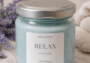 Vela de soja en frasco tapa metal